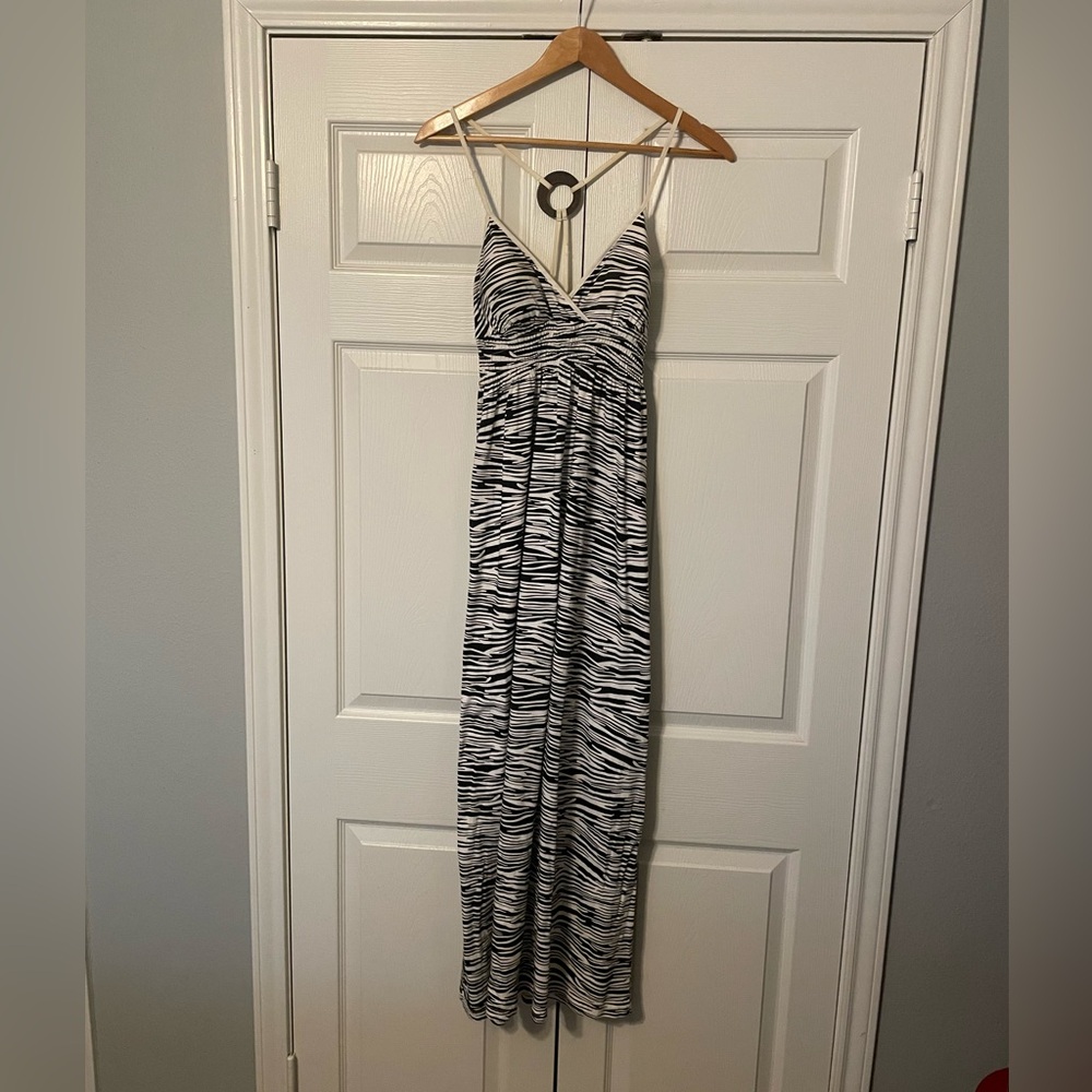 Tiger-Stripe Print Sundress